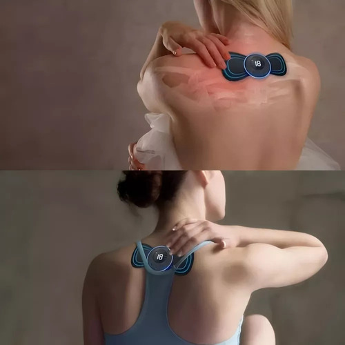 ;= Masajeador Eléctrico Tens Portátil Cuello Espalda
