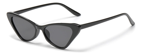 Jiejieko Gafas De Sol Cat Eye Para Mujer, Negro Claro