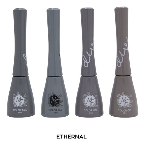 Kit De Gel Semipermanente Para Uñas Mc Divine, Base Y Top Ethernal