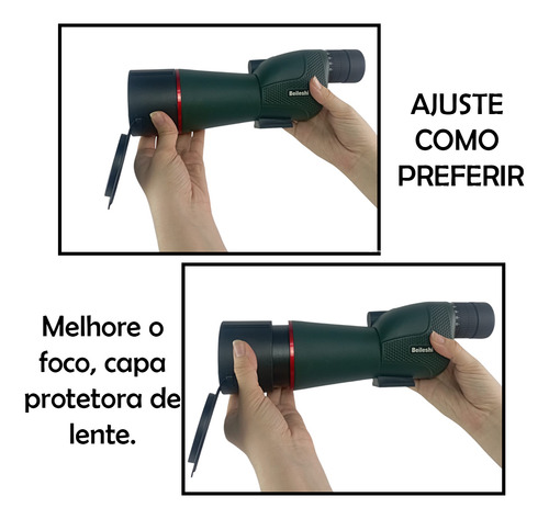 Luneta Telescopio Monocular Zoom Suporte Celular Tripe Alvo