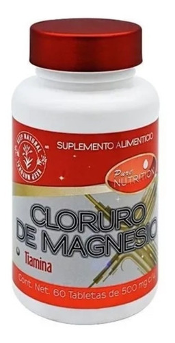 Cloruro De Magnesio + Tiamina 60 Tabs De 500 Mg Keep Natural Sabor Sin Sabor