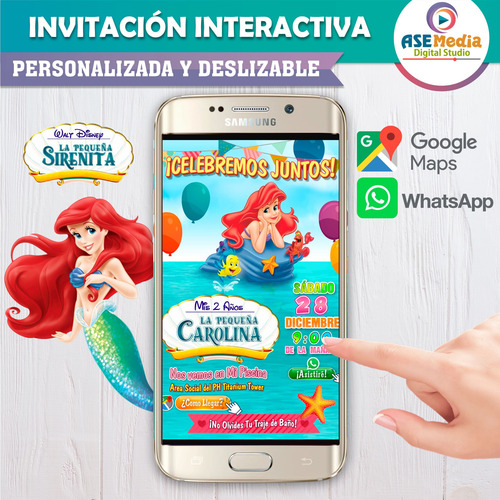 Invitación Digital Interactiva Cualquier Temática Botones