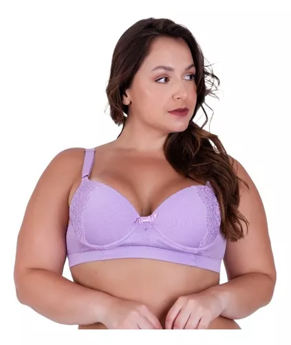 Sutiã Tamanho Grande C Renda Soutien Plus Size Bojo 46 Ao 52