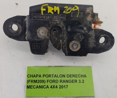 Chapa Portalón Derecha Ford Ranger 3.2 2017 