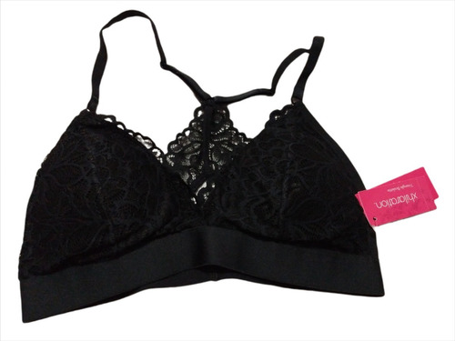 Bralette Brasier De Encaje Xhilaration Negro Talla S