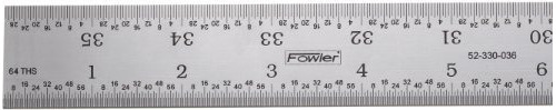Fowler 52 - 330 - 036 - Regla De Acero Rigido Con Acabado D