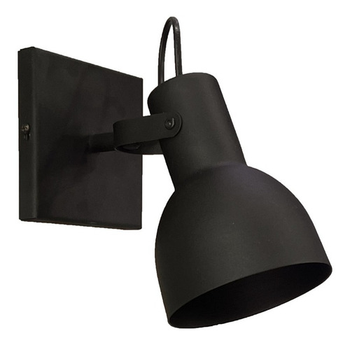 Lámpara spot led de pared Teslamp T-SPOT 06/1 color negro 220V