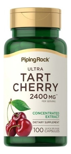 Tart Cherry Ultra Cereja Azeda 2400 Mg 100 Cápsulas Imp. Usa Sabor Validade: 09/2025