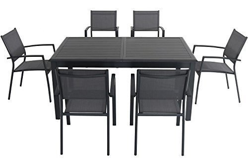 Juego De Comedor Expansible Cameron 7piece Con 6 Sillas De C