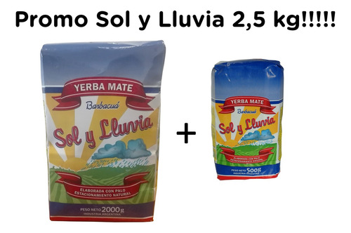 Yerba Sol Y Lluvia 2,5 Kg.