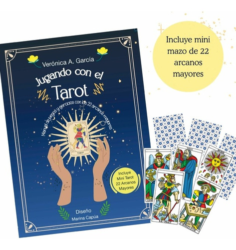 Libro Jugando Con El Tarot Incluye Mini Cartas 22 Arcanos