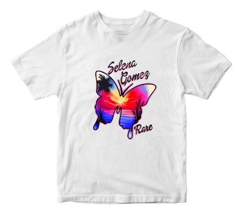 Remera Algodon Sin Género - Selena Gomez Rare Butterfly