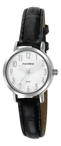 Relogio Mondaine Feminino 99585l0mvnh1 Metal Couro Preto