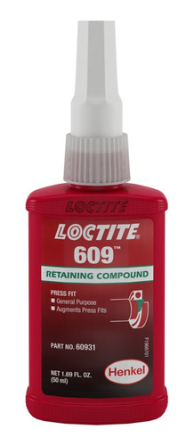 Loctite 609 Compuesto Retenedor Uso General 50 Ml