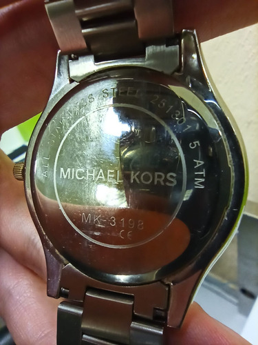 Reloj Michael Kors Mk3198 Plateado Dorado Blanco (Usado)