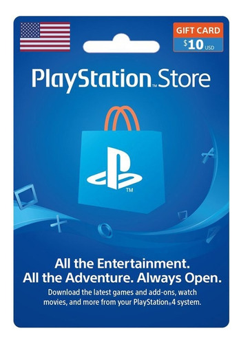 Gift Card (tarjeta De Psn) 10 Dolares