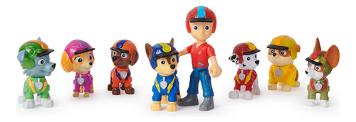 Paw Patrol Jungle Pups Set 8 Figuras Chase Marshall Rocky