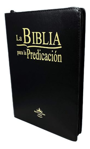Libro La Biblia Para La Predicación 8 Rv Capa Preta Zíper  D