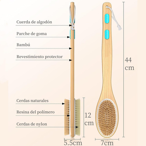 Cepillo Para Ducha 2 En 1,cepillo Corporal Para Masaje