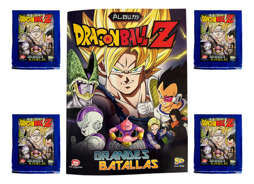 1 Album + 80 Sobres Figuritas Dragon Ball Z Grandes Batallas