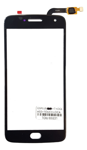 Glass + Oca + Touch Para Motorola G5 Plus Xt1680 100% Oem Negro