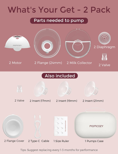 Extractor De Leche Manos Libres Momcozy M5, Extractor De