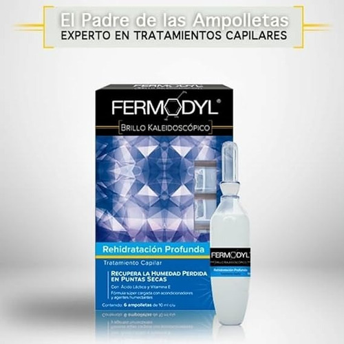 Tratamien Capilar Fermodyl Humectación Máxima 6 Amp (2cajas)