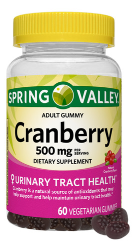 Cranberry 500 Mg 60 Gomitas Spring Valley