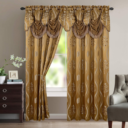 Elegant Comfort Juego De Cortinas Hermosas Y Elegantes Con C