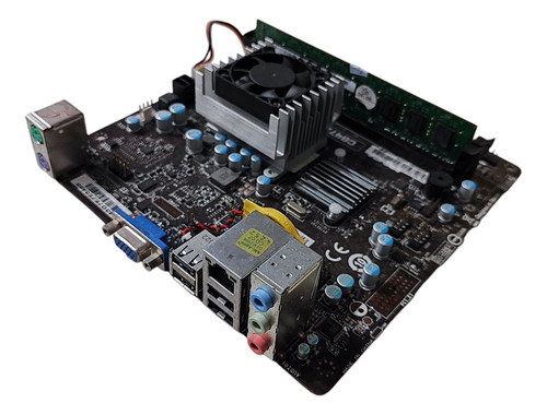 Kit Placa-mãe Mini Atx + Intel Cel Core Ddr3 1333 + Cooler