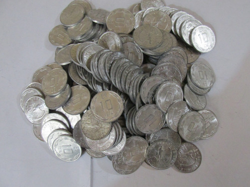 Lote 170 Monedas Chile 10 Escudos De Aluminio Año 1974 Unc