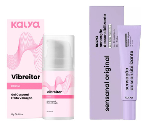 Kit Gel Vibra Esquenta Chiclete E Dessensibilizante Sensanal