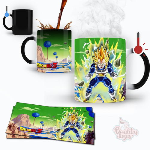 Taza Magica Vegueta De Dragon Ball Regalo De Cumpleaños Goku