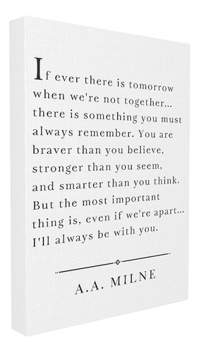 Stupell Industries I'll Always Be With You A.a. Milne Canvas