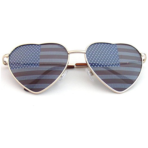 Emblem Eyewear -us Aviator Usa American Flag Ofycs