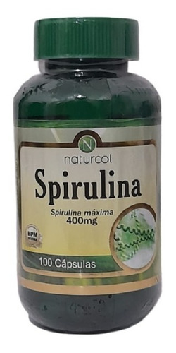 Spirulina Naturcol 100 Capsulas - Unidad a $380
