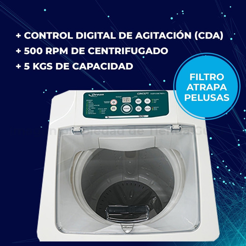 Imagen 3 de 6 de Lavarropas Automatico Drean 5 Kg 500 Rpm Concept Fuzzy Logic