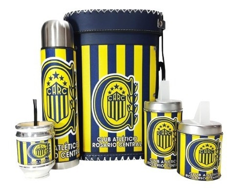 Set Matero Kit De Mate Equipo Club Atletico Rosario Central