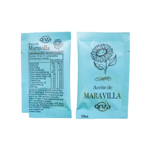 Sachet Aceite Maravilla 300unid