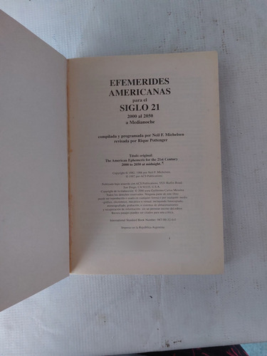 Efemerides Americanas Para El Siglo 21 2000 Al 2050