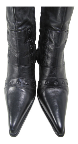 Botas Zapatos No Name Cuero Talla 37 Elegantes (Usado)