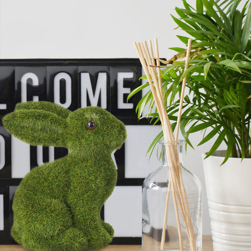 Figura De Conejo De Pascua Con Forma De Conejo De Musgo, 3 U