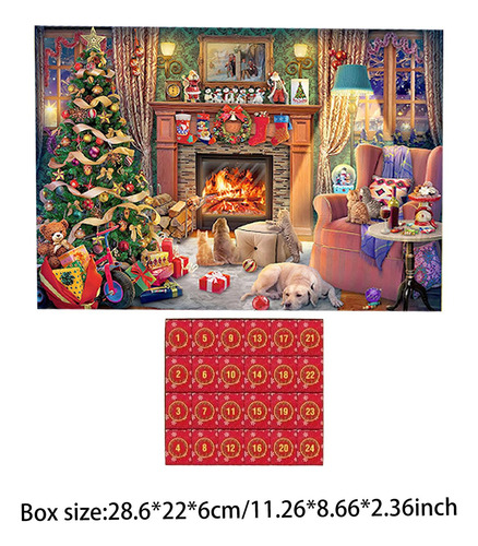 Rompecabezas Navideño, Juego De Rompecabezas Estilo C
