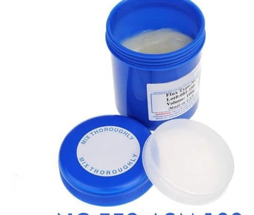 Imagen 3 de 4 de Pasta De Soldadura Flux Amtech Nc 559 100g Made In Usa.