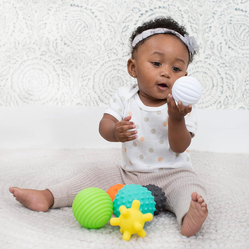 Infantino Textured Multi Ball Set - Juguete Para La Explo...