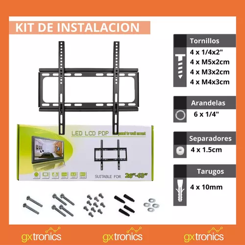 Soporte Tv Televisor 50 Pulgadas Lcd Led Pared Monitor 50 Kg