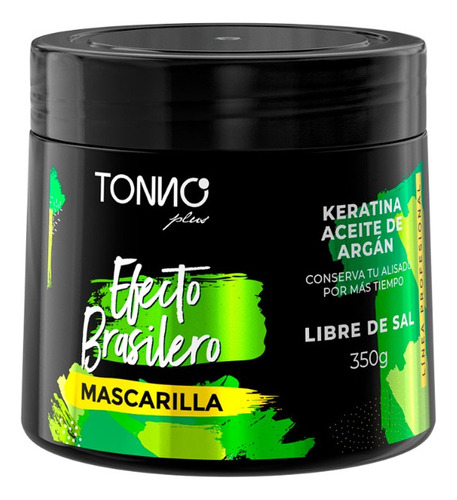 Tonno Plus Mascarilla Efecto Brasilero Con Keratina 350g