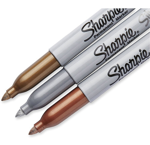 Marcadores Sharpie Metalizado X3 Oro Plata Bronce