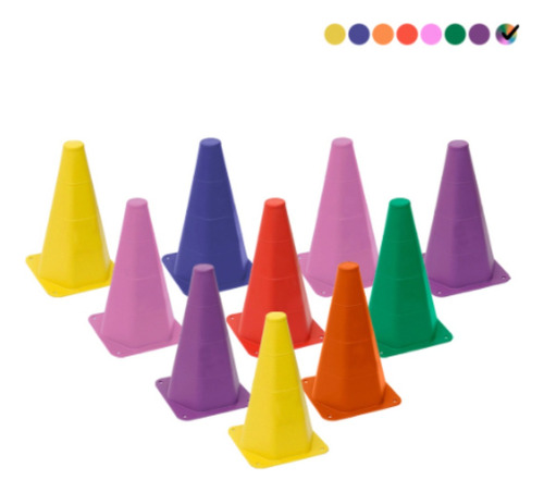 Kit 10 Cones Coloridos