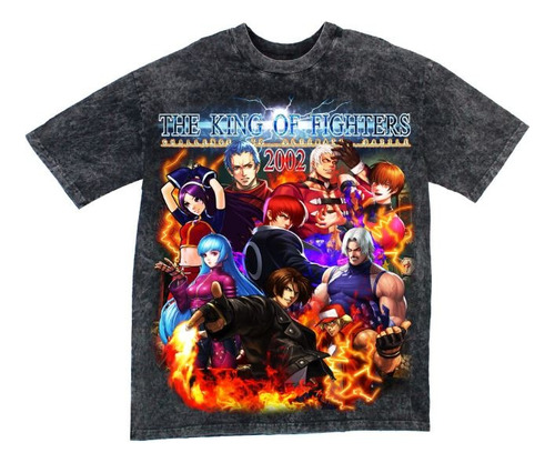 Playera Gamer The King Of Fighters 2002 Vintage Kof Rugal